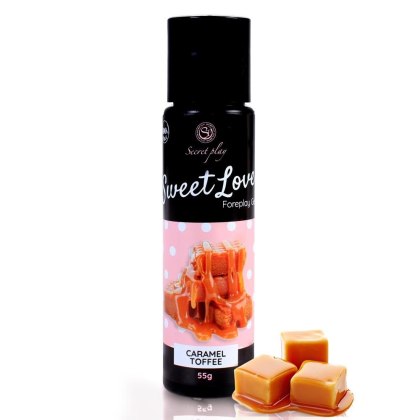 Secret Play - Żel smakowy - CARAMEL TOFFEE GEL - 60 ML