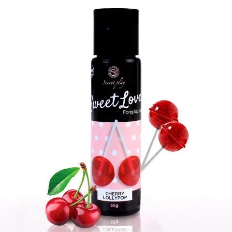 Secret Play - Żel smakowy - CHERRY LOLLIPOP GEL - 60 ML Secret Play - Żel smakowy - CHERRY LOLLIPOP GEL - 60 ML