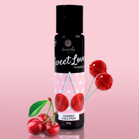 Secret Play - Żel smakowy - CHERRY LOLLIPOP GEL - 60 ML Secret Play - Żel smakowy - CHERRY LOLLIPOP GEL - 60 ML