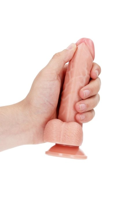 Curved Realistic Dildo Balls Suction Cup - 6""""/ 15,5 cm Curved Realistic Dildo Balls Suction Cup - 6""""/ 15,5 cm
