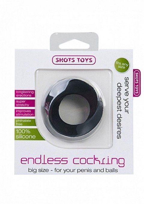 Endless Cockring - Big - Black Endless Cockring - Big - Black