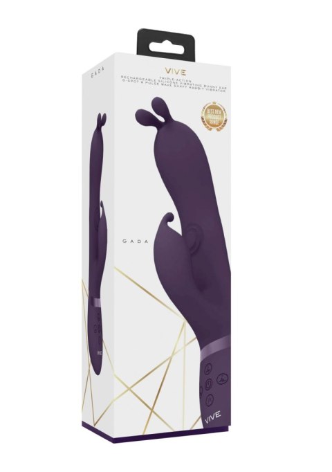 Gada - Vibrating Bunny Ear G-Spot Rabbit with Pulse Wave Shaft Gada - Vibrating Bunny Ear G-Spot Rabbit with Pulse Wave Shaft