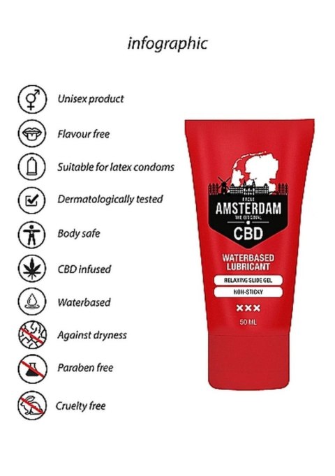 Pharmquests - Żel na bazie wody - Original CBD from Amsterdam - Waterbased Lubricant - 50 ml Pharmquests - Żel na bazie wody - Original CBD from Amsterdam - Waterbased Lubricant - 50 ml