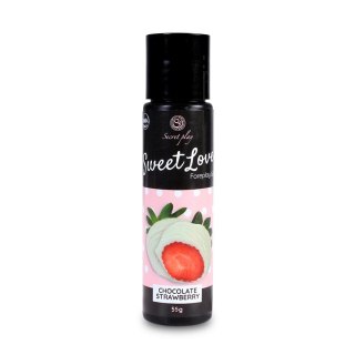 Secret Play - Żel smakowy - STRAWBERRY & WHITE CHOCOLATE GEL - 60 ML