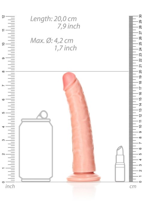 Slim Realistic Dildo with Suction Cup - 7""""/ 18 cm Slim Realistic Dildo with Suction Cup - 7""""/ 18 cm
