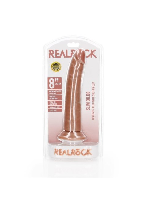 Slim Realistic Dildo with Suction Cup - 8""""/ 20,5 cm Slim Realistic Dildo with Suction Cup - 8""""/ 20,5 cm