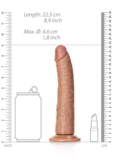 Slim Realistic Dildo with Suction Cup - 8""""/ 20,5 cm Slim Realistic Dildo with Suction Cup - 8""""/ 20,5 cm
