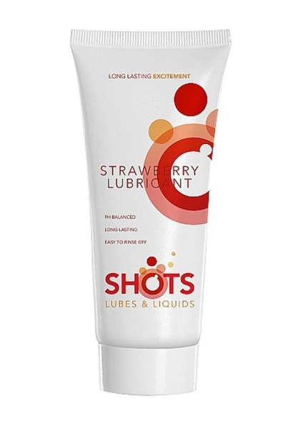 ShotsToys - Żel smakowy - Strawberry Lubricant - 100 ml