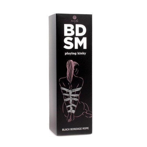 Wiązania-Black Bondage Rope BDSM Wiązania-Black Bondage Rope BDSM