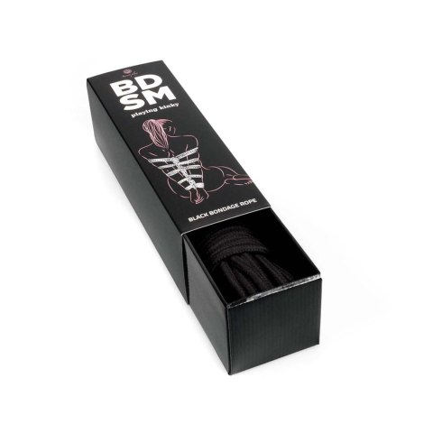 Wiązania-Black Bondage Rope BDSM Wiązania-Black Bondage Rope BDSM