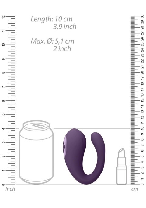 Yoko - Triple Action Vibrator Dual Prongs with Clitoral Pulse Wave Yoko - Triple Action Vibrator Dual Prongs with Clitoral Pulse Wave