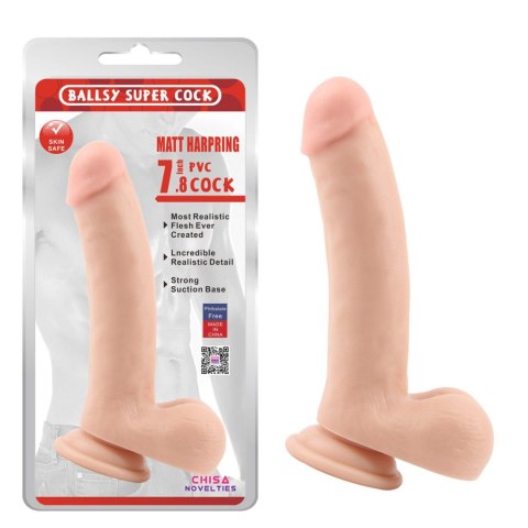 Ballsy Super Cock Matt Harpring 7.8" Dildo Ballsy Super Cock Matt Harpring 7.8" Dildo