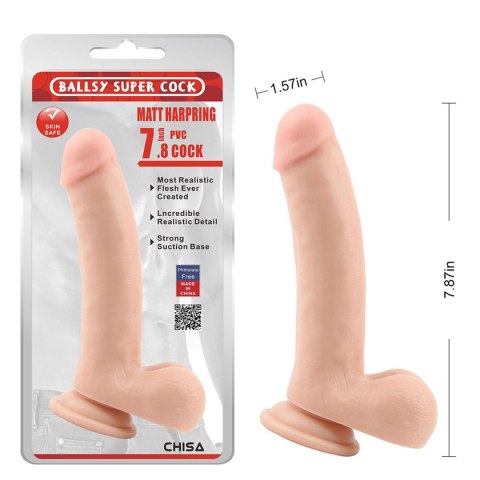 Ballsy Super Cock Matt Harpring 7.8" Dildo Ballsy Super Cock Matt Harpring 7.8" Dildo
