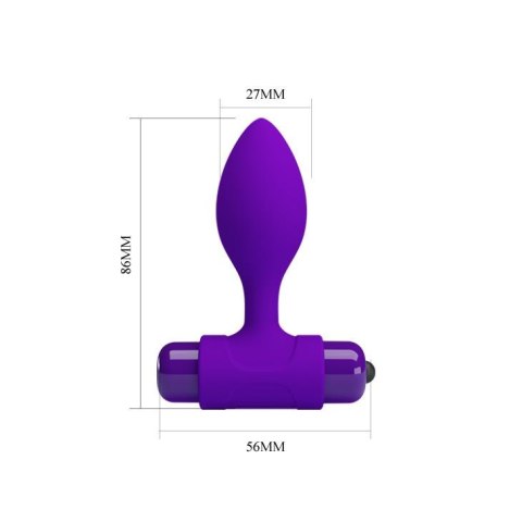 PRETTY LOVE - Vibra Butt Plug Purple