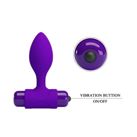 PRETTY LOVE - Vibra Butt Plug Purple