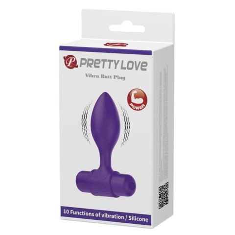 PRETTY LOVE - Vibra Butt Plug Purple