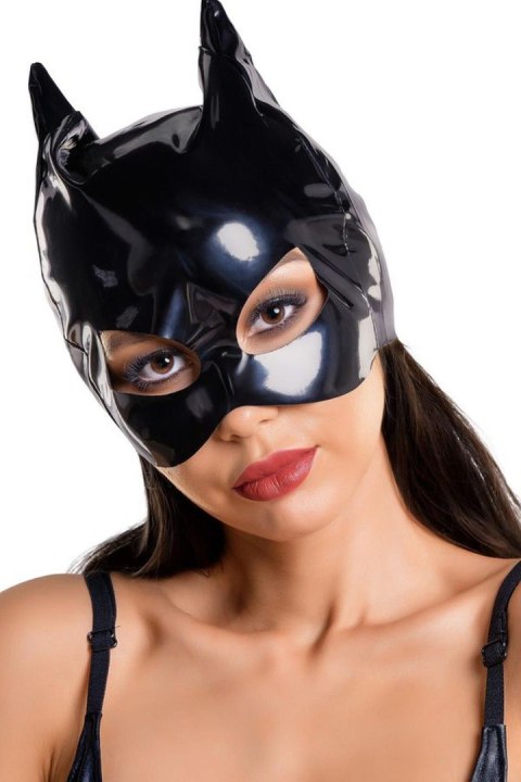 Glossy - Wetlook Cat Mask ANN - black OneSize Glossy - Wetlook Cat Mask ANN - black OneSize