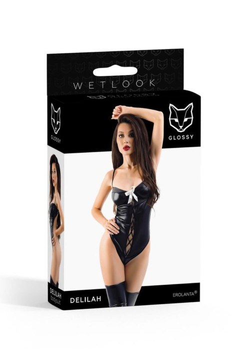 Glossy - Wetlook body Delilah - black M