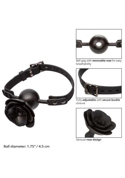 Removable Rose Gag Black Removable Rose Gag Black