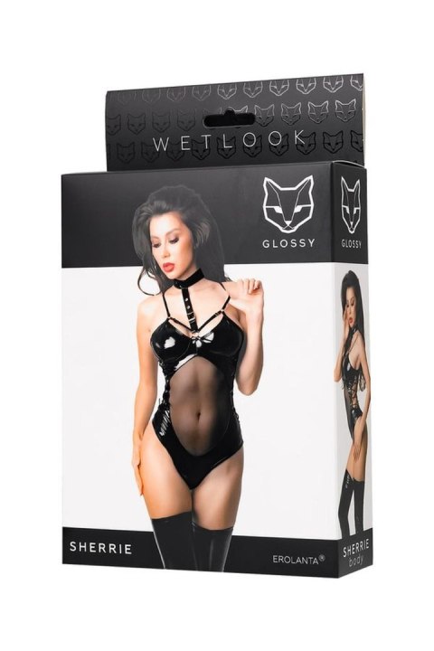 Glossy - Wetlook body Sherrie - black L