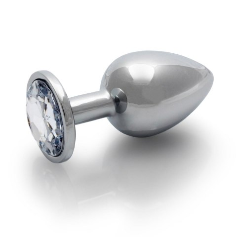 Korek analny z kryształkiem - Round Gem Butt Plug - Medium - WYPRZEDAŻ Korek analny z kryształkiem - Round Gem Butt Plug - Medium - WYPRZEDAŻ