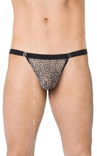 Softline - Stringi - Mens Thong 4528 - grey panther OneSize