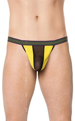 Softline - Stringi - Mens Thong 4529 - yellow OneSize