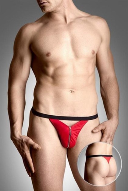 Softline - Stringi - Mens thongs 4497 - red S/L