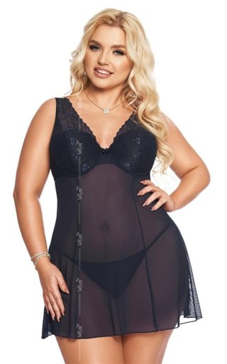 Softline - Babydoll - Berta - blue 3XL