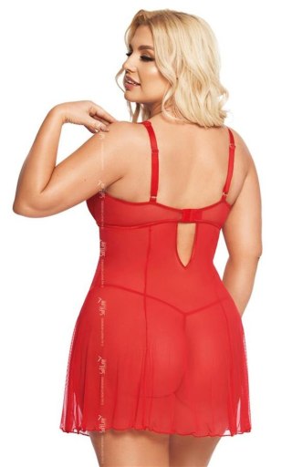 Softline - Babydoll - Berta - red 3XL