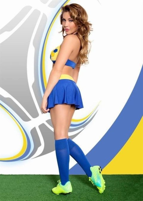 Softline - Kostium Piłkarki XOla - yellow/blue S/M