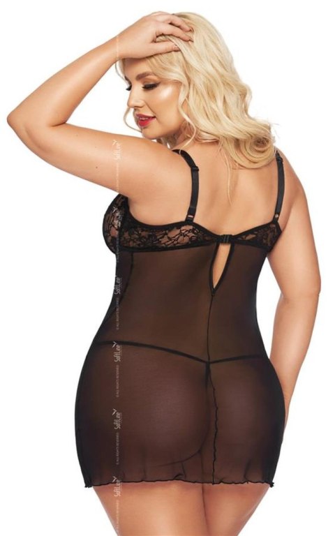 Softline - Babydoll - Cornelia - black 2XL