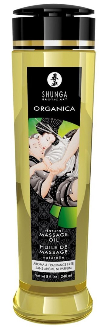 Shunga - Olejek do masażu - Organica AROMA & FRAGRANCE FREE 240 ml