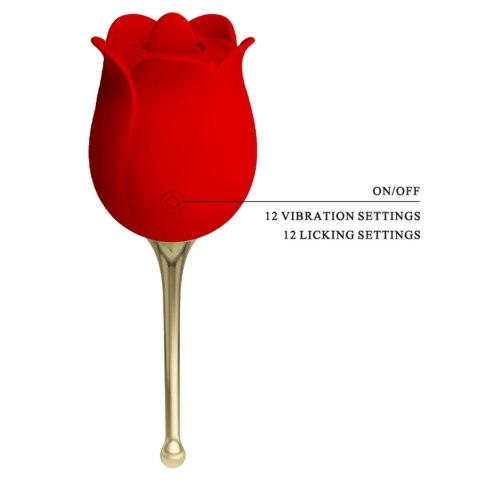 PRETTY LOVE - Rose Lover, 12 vibration functions 12 licking settings PRETTY LOVE - Rose Lover, 12 vibration functions 12 licking settings